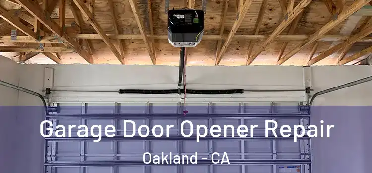  Garage Door Opener Repair Oakland - CA