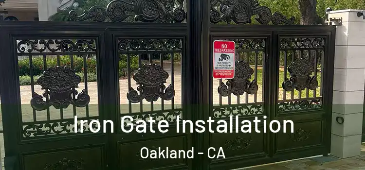 Iron Gate Installation Oakland - CA